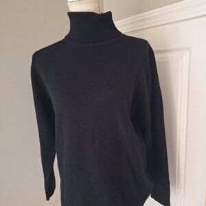 Pierre Cardin vintage Black Wool Turtleneck Sweater
